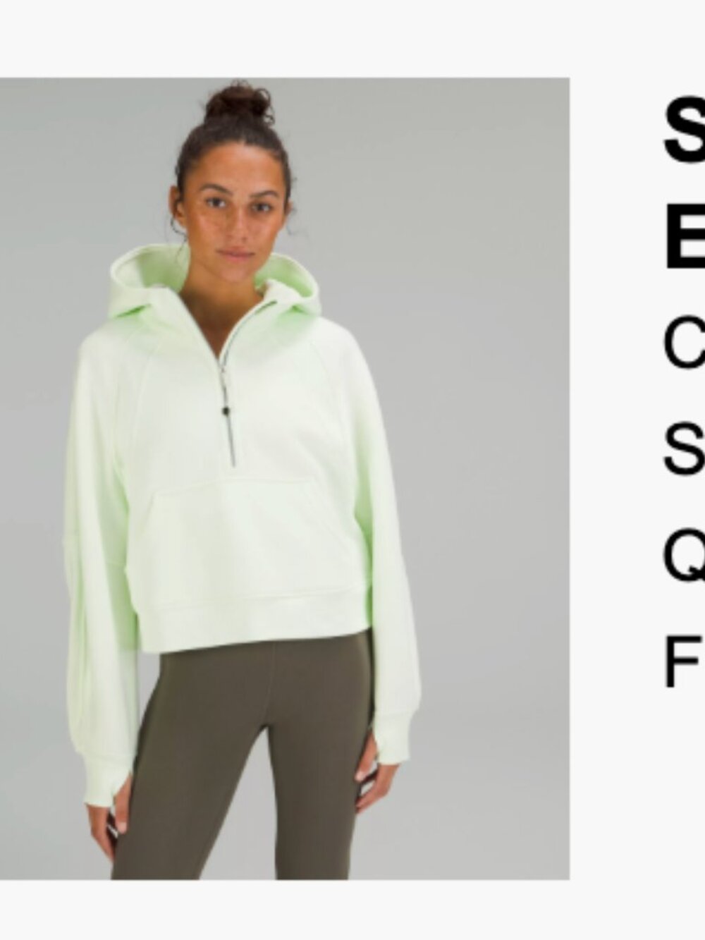 Lululemon Scuba Oversized Half-Zip Hoodie Elixir size XL/XXL NWOT